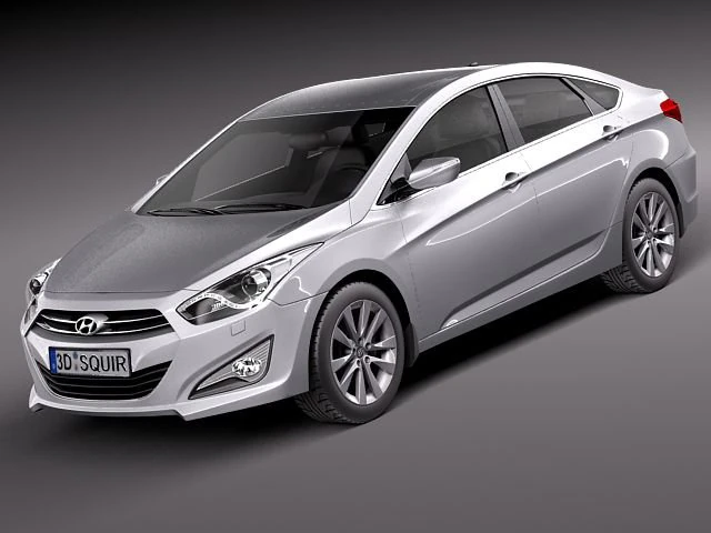 Hyundai i40 Sonata 2012 Sedan 3D Model .c4d .max .obj .3ds .fbx .stl .blend 