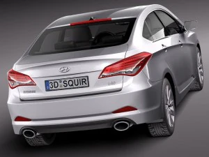 Hyundai i40 Sonata 2012 Sedan 3D Model