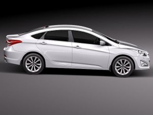 Hyundai i40 Sonata 2012 Sedan 3Dモデル