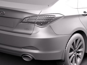 Hyundai i40 Sonata 2012 Sedan 3Dモデル