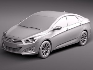 Hyundai i40 Sonata 2012 Sedan 3Dモデル