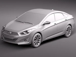 Hyundai i40 Sonata 2012 Sedan 3D Model