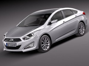Hyundai i40 Sonata 2012 Sedan 3D Model