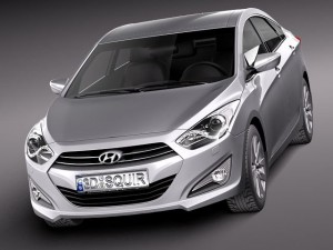 Hyundai i40 Sonata 2012 Sedan Modelo 3D