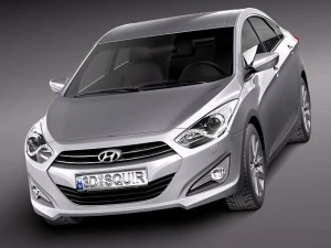 Hyundai i40 Sonata 2012 Sedan 3D Model
