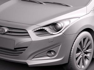 Hyundai i40 Sonata 2012 Sedan Modelo 3D