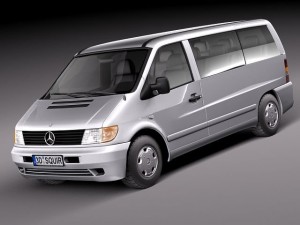 Mercedes-Benz Vito 1995-2000 passenger 3D Model
