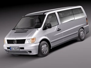 Mercedes-Benz Vito 1995-2000 passeggero Modello 3D