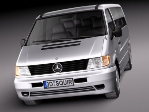 Mercedes-Benz Vito 1995-2000 passenger 3D 모델