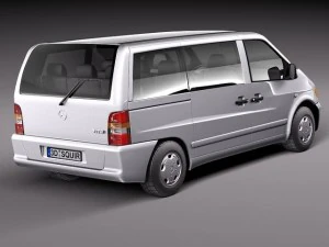 Mercedes-Benz Vito 1995-2000 passenger 3D Model