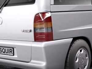Mercedes-Benz Vito 1995-2000 passenger 3D Model