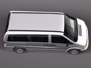 Mercedes-Benz Vito 1995-2000 passenger 3D 모델