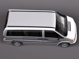 Mercedes-Benz Vito 1995-2000 passenger 3D Model