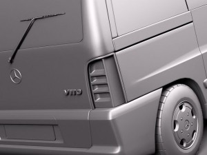 Mercedes-Benz Vito 1995-2000 passenger 3D 모델