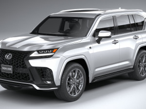 Lexus LX 600 US 2022 3D Model