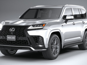 Lexus LX 600 US 2022 3D Model