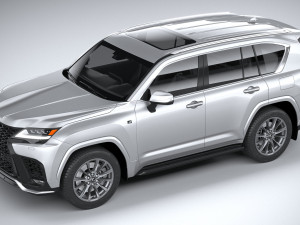 Lexus LX 600 US 2022 3D Model