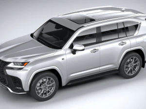 Lexus LX 600 US 2022 3D Model