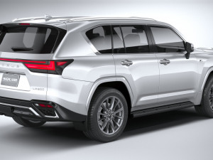 Lexus LX 600 US 2022 3D Model