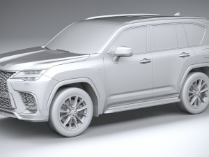 Lexus LX 600 US 2022 3D Model