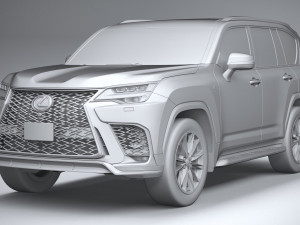 Lexus LX 600 US 2022 3D Model