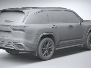 Lexus LX 600 US 2022 3D Model