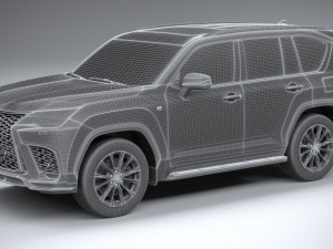 Lexus LX 600 US 2022 3D Model