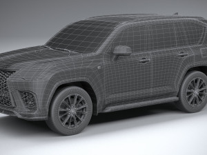 Lexus LX 600 US 2022 3D Model