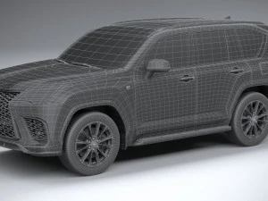 Lexus LX 600 US 2022 3D Model