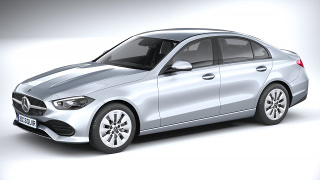 Mercedes-Benz C-Class Basic 2022 3D मॉडल .c4d .max .obj .3ds .fbx .stl .blend