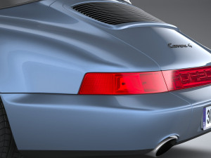 Porsche 911 964 Cabrio 1993 Modelo 3D