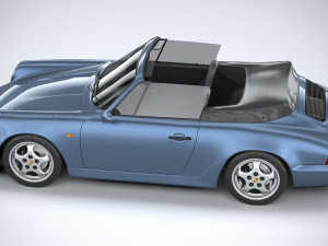 Porsche 911 964 Cabrio 1993 Modelo 3D