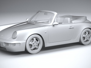 Porsche 911 964 Cabrio 1993 Modelo 3D