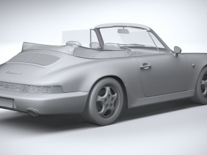 Porsche 911 964 Cabrio 1993 Modelo 3D