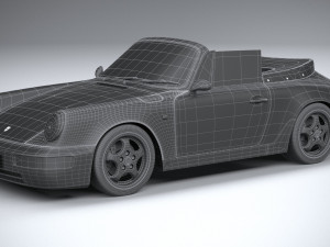 Porsche 911 964 Cabrio 1993 Modelo 3D