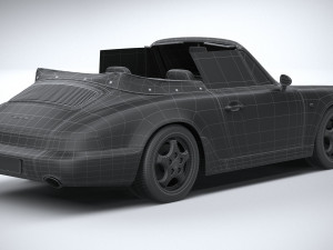 Porsche 911 964 Cabrio 1993 Modelo 3D