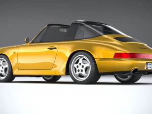 Porsche 911 964 Targa 1993 3D Model