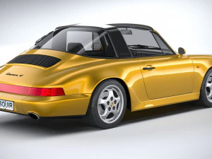 Porsche 911 964 Targa 1993 3D Model