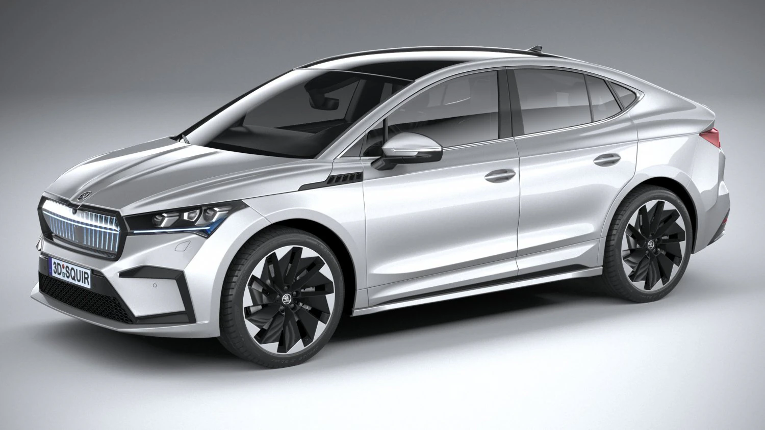 Skoda Enyaq Coupe 2022 3D Model .c4d .max .obj .3ds .fbx .stl .blend 