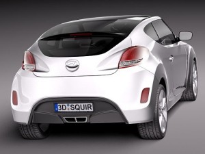 Hyundai Veloster 2012 Model 3D