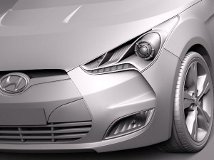 Hyundai Veloster 2012 Model 3D