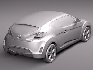 Hyundai Veloster 2012 Model 3D