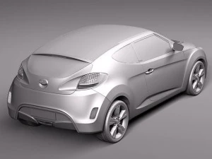 Hyundai Veloster 2012 3D Model