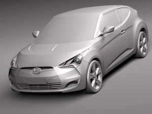Hyundai Veloster 2012 3D Model