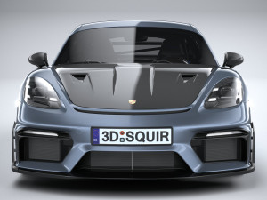 Porsche 718 Cayman GT4 RS 2022 LowPoly Modèle 3D