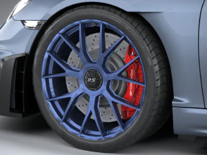 Porsche 718 Cayman GT4 RS 2022 LowPoly 3D Model