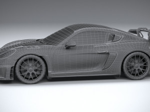 Porsche 718 Cayman GT4 RS 2022 LowPoly Modèle 3D