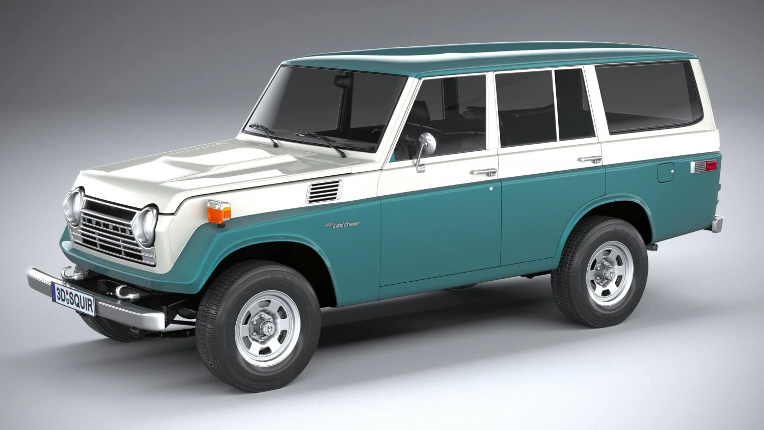 Toyota Land Cruiser J55 1967 3D Model .c4d .max .obj .3ds .fbx .stl .blend