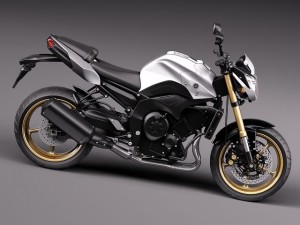 Yamaha FZ8 Fazer 2011 3D Model in Motorcycle 3DExport