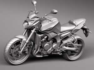 Yamaha FZ8 Fazer 2011 Model 3D